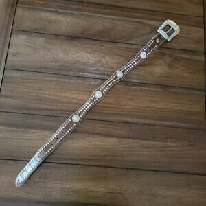 Nocona Girls 28" Western Belt w/ Bling Studs and Interchangeable Buckle